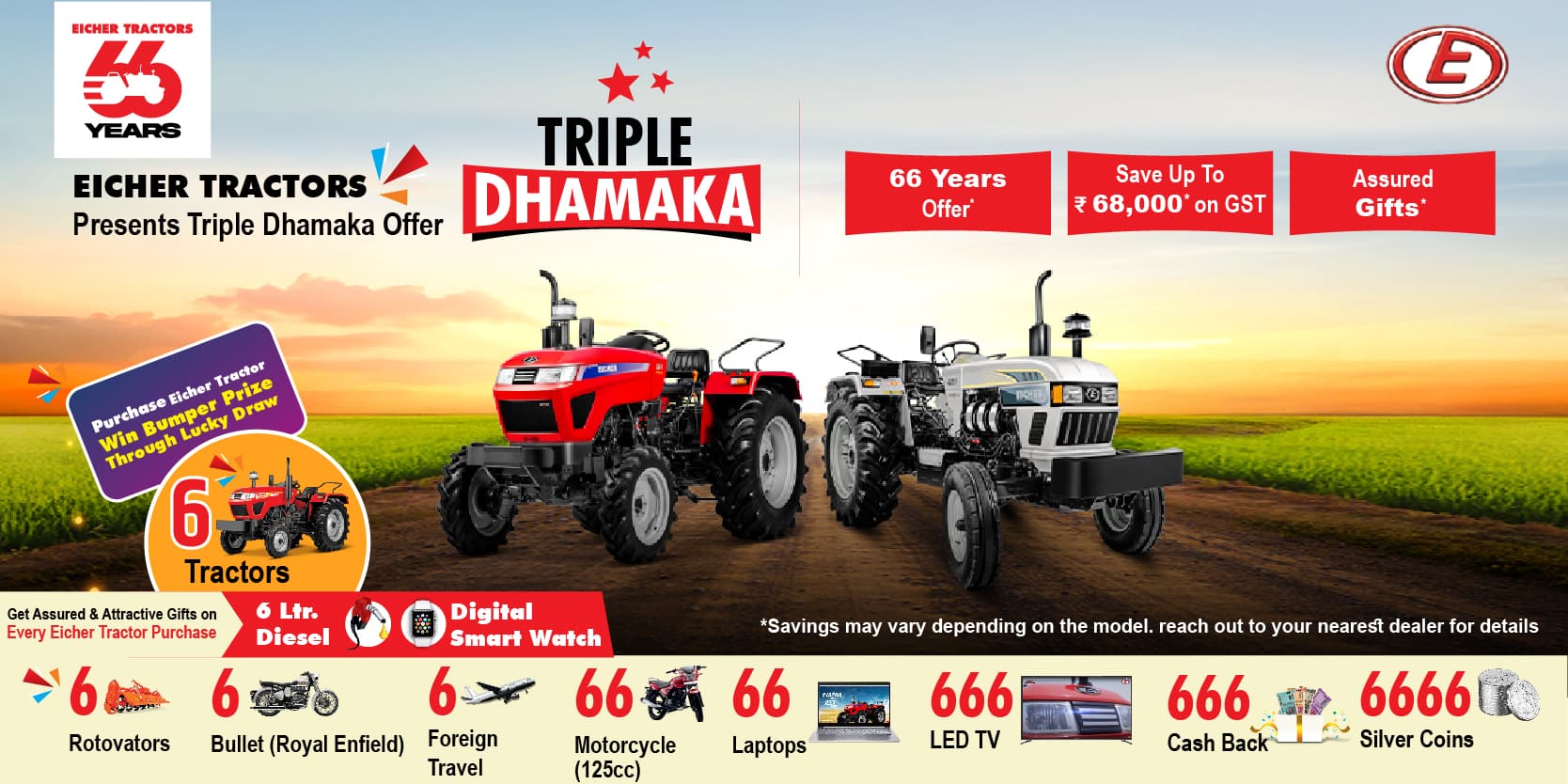 Eicher Tractors Dealerships - Om Nagendra Motors